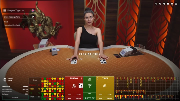 Dragon vs Tiger Teen Patti